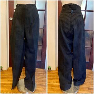 1900s/1910s Pre-WWI German Tailoring Striped Formal Morning Trousers